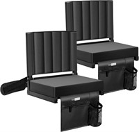 VIVOHOME 2 Pack Stadium Seats with Back Support