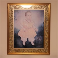 Framed Print of Child 28"W 33"T