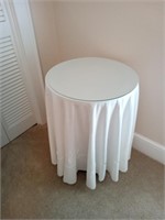 Handmade cardboard side table with cover and