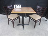 24"x30" Dining Table w/ 2 Chairs