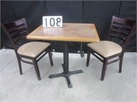 24"x30" Dining Table w/ 2 Chairs