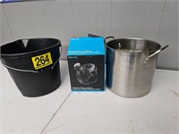 Mop bucket, stainless pot and more