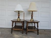 (2) Night Stands & (2) Lamps