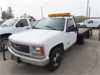 1998 GMC 3500 FLATBED   WHITE