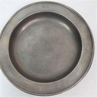 8 INCH PEWTER PLATE