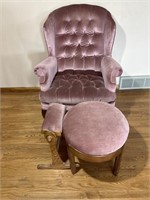 Wingback Chair & Feet Rest