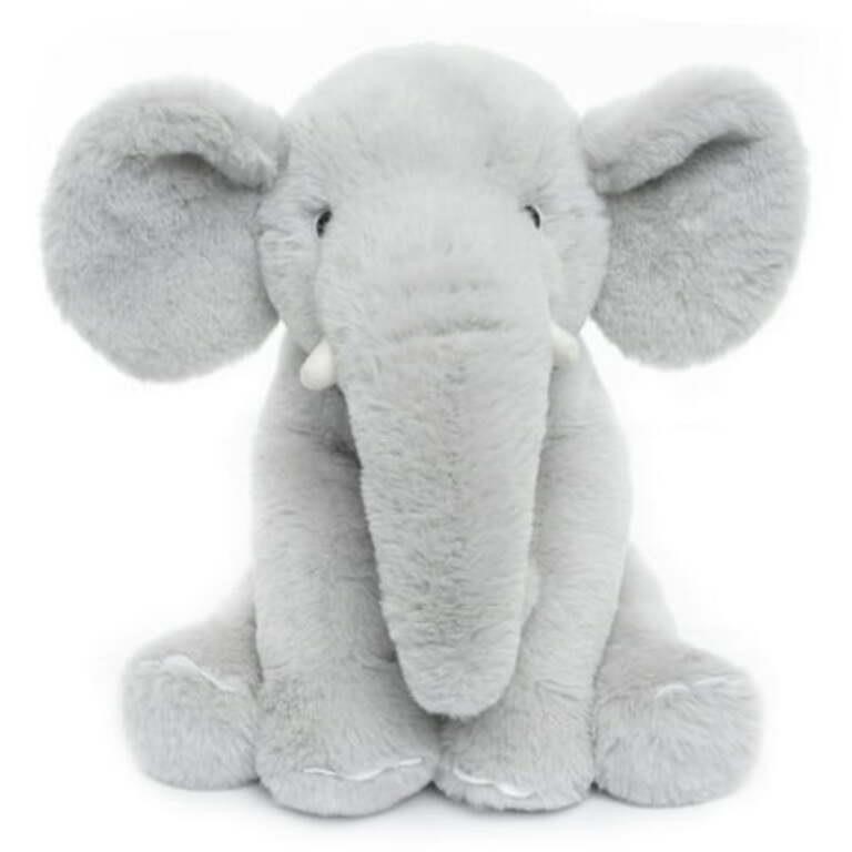 WEIGEDU Gray Elephant Plush Toy  Soft & Huggable S