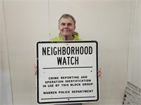 NEIGHBORHOOD WATCH 24" Sign