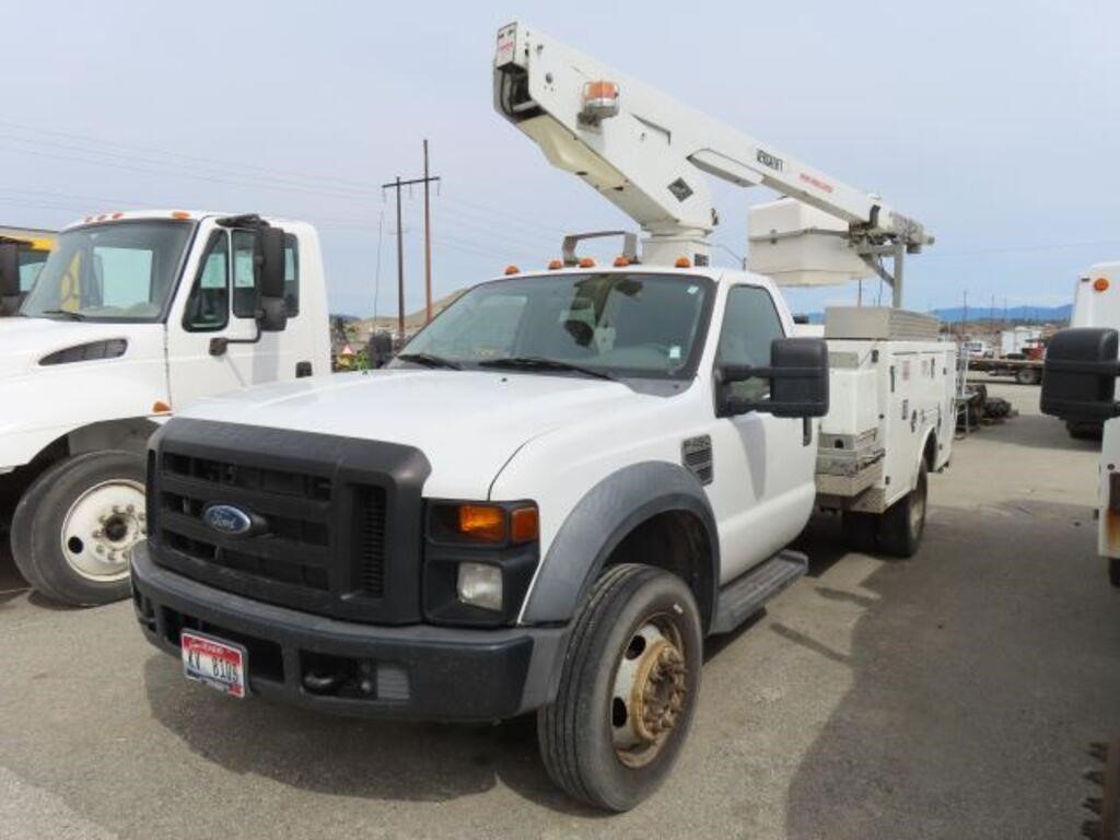 2008 FORD F-450 BUCKET TRUCK (228600)   WHITE