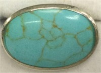 Fantastic Antique Native American Turquoise Ring