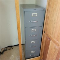 Metal Filing Cabinet 15"W 25"D 52"T