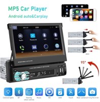 1DIN 7 HD Retractable Touch Screen Car Stereo