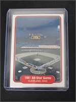 1982 FLEER 1981 ALL STAR GAME CLEVELAND OHIO