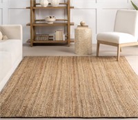 8FTx8FT BRAIDED JUTE RUG $510