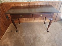Solid Cherry Chippendale Style 2 Drawer Console