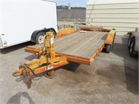 1972 CAR TRAILER   YELLOW - ID BUYER ONLY