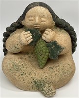 Large Mexico Folk Art Pottery Figure