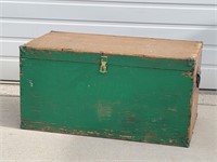 Vintage Wooden Tool Box 17" X 30" X 16" Tall