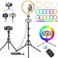 Doosl 10 LED Ring Light  63 Tripod & Holder  6500K