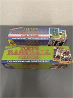 1987 & 89 Baseball Cards Official Complete Sets