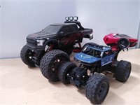 Box of Assorted Boys Remote Control Toy Trucks