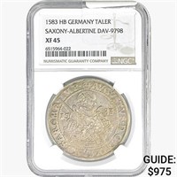 1583 HB Germany Taller NGC XF45 Saxony-Albertine