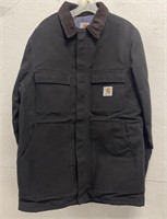 Vintage Carhartt Jacket- Black, Plaid Lined