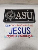 Appalachian state university plate, Jesus plate