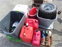 GAS CANS, TOTES, FOOD BIN