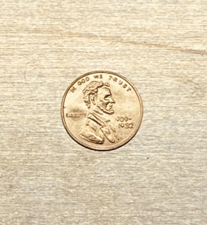 14k Gold Lincoln cent coin .18g mini