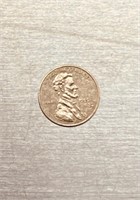 14k Gold Lincoln cent coin .18g mini