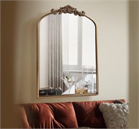 $130 Gold Brass Mirror for Wall,Gold Traditional