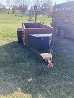 Utility dump trailer w/ bucket