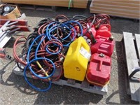 GAS CANS, AIR HOSE