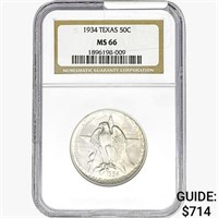 1934 Texas Half Dollar NGC MS66