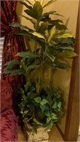 Faux Plant On Heavy Stand