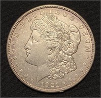 1921D Morgan Silver Dollar