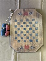Folk art checker board