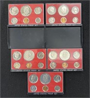 (5) 1976 US Proof Coin Sets