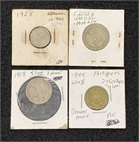 Group of Silver World Coins (4)