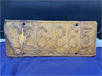 Vintage license plate