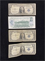 Group of $1 Blue Seal and Canadian Note