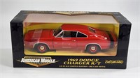 AMERICAN MUSCLE 1/18 SCALE 1969 DODGE CHARGER R/T