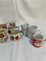 Set of 13 Glass Coffee Mugs
