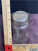 Small mason jar wire bail 1875 embossed on bottom