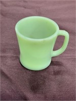 Fire king green jadeite mug anchor hocking