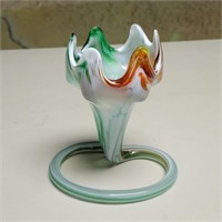 Handblown Glass Vase 6¾" T