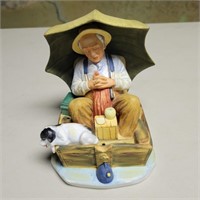 "Fishing" by Gift World of Gorham 5½"W 6"T
