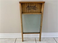 Antique Rival Ribbed Glass Washboard
