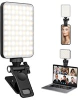 ($49) XINBAOHONG Rechargeable Selfie Light, Clip